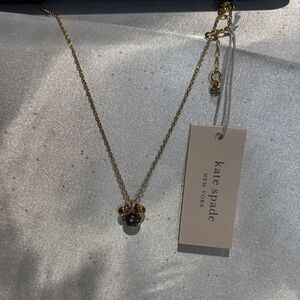 Kate Spade Gold and Black Pendant Necklace